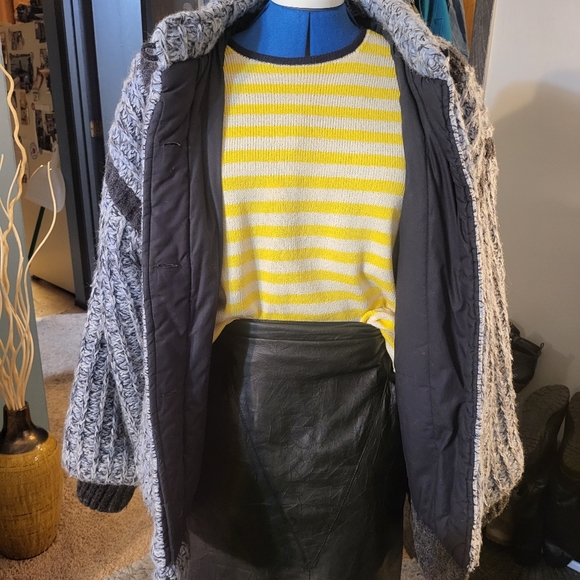 Outer-Scene Ltd Acrylic Nylon Mix Chunky & Cozy Lined Knit Puffer Winter Coat M - Picture 3 of 10